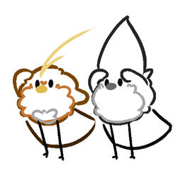 A European Robin named "Robn" and a Dark-eyed junco named "Juncy" peering off to the lefthand side of the screen.